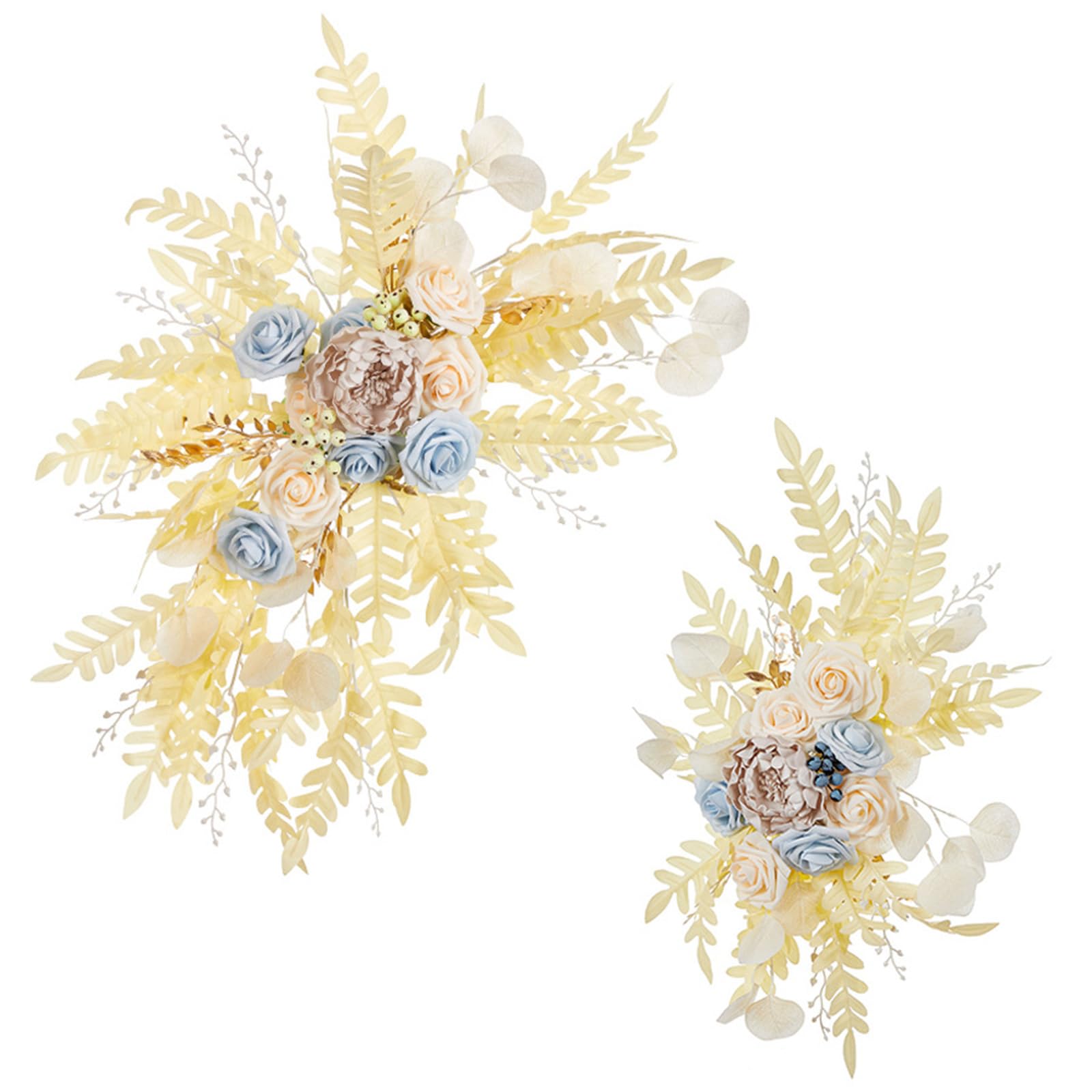 carotoe Silk Flower Swag for Wedding Arched Door Artificial Florals Arrangement for Ceremony Flower Garlands Ornament Wedding Embellishments