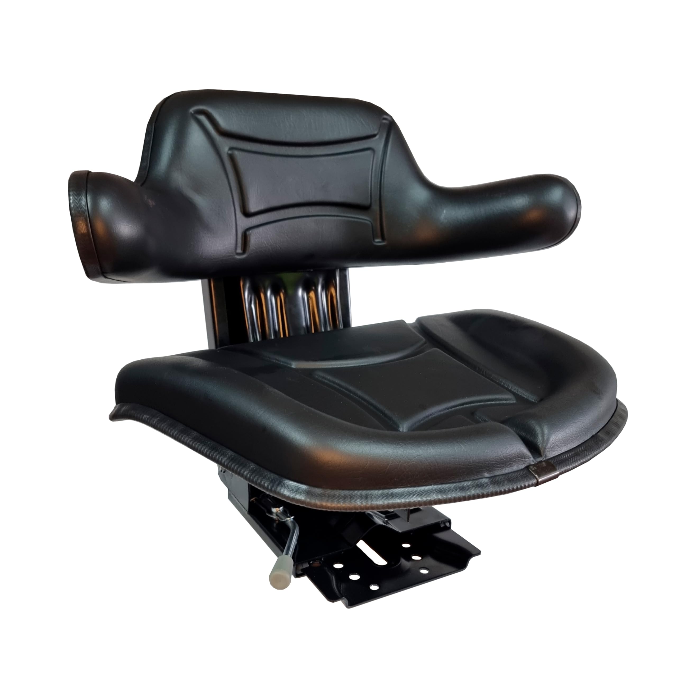 Asiento de tractor para tractor, asiento universal, varios modelos de tractor -modelo estándar para Segadoras, Cosechadoras con Respaldo Ajustable, Reposabrazos y Suspensión Mecánica