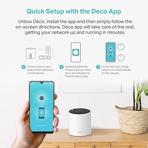 Vista 51 de TP-Link Deco WiFi de malla para exteriores (Deco X50-Outdoor), AX3000 Dual Band WiFi 6 Mesh, 2 puertos Gigabit PoE, 802.3at PoE+, resistente a