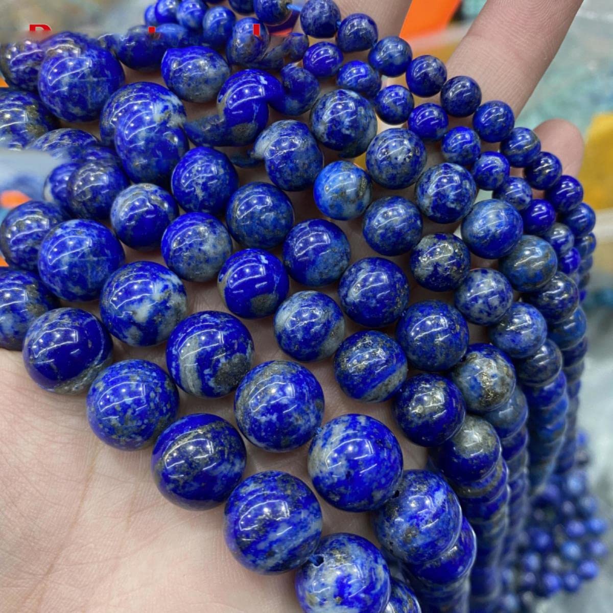 50 Ciondoli A Cuore In Lapislazzuli Naturale 16mm, Perline Per Collane Fai Da Te, Blu, Kit Bigiotteria