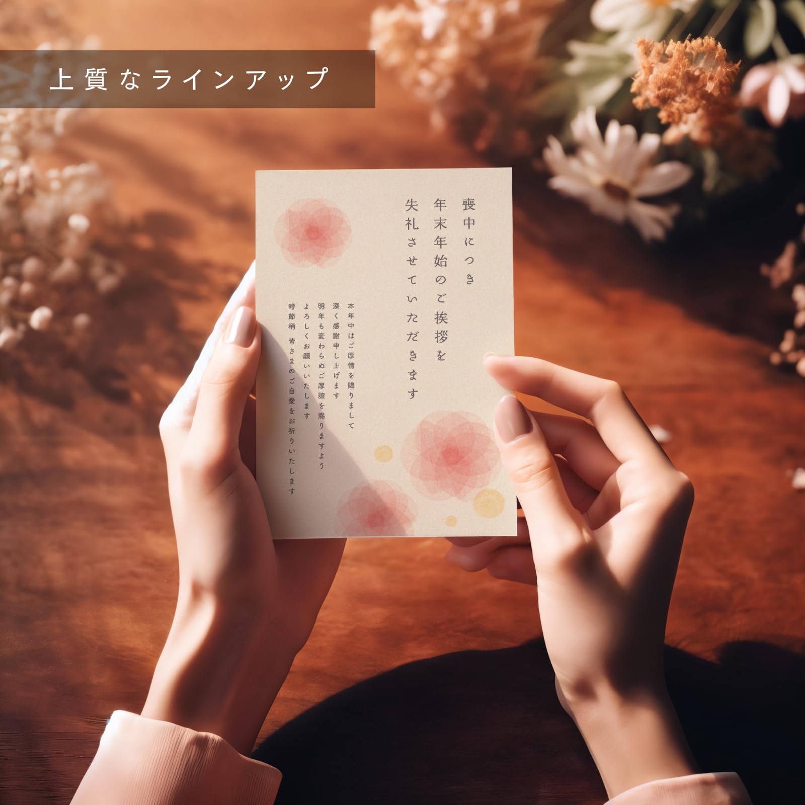 Amazon | 喪中はがき 20枚【詳細記入不要】私製はがき インクジェット