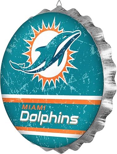 Vista 83 de Cartel de pared de Los Angeles Rams de 13 pulgadas con tapa de botella envejecida, edición limitada, de FOCO Rams, representa a la NFL y muestra tu