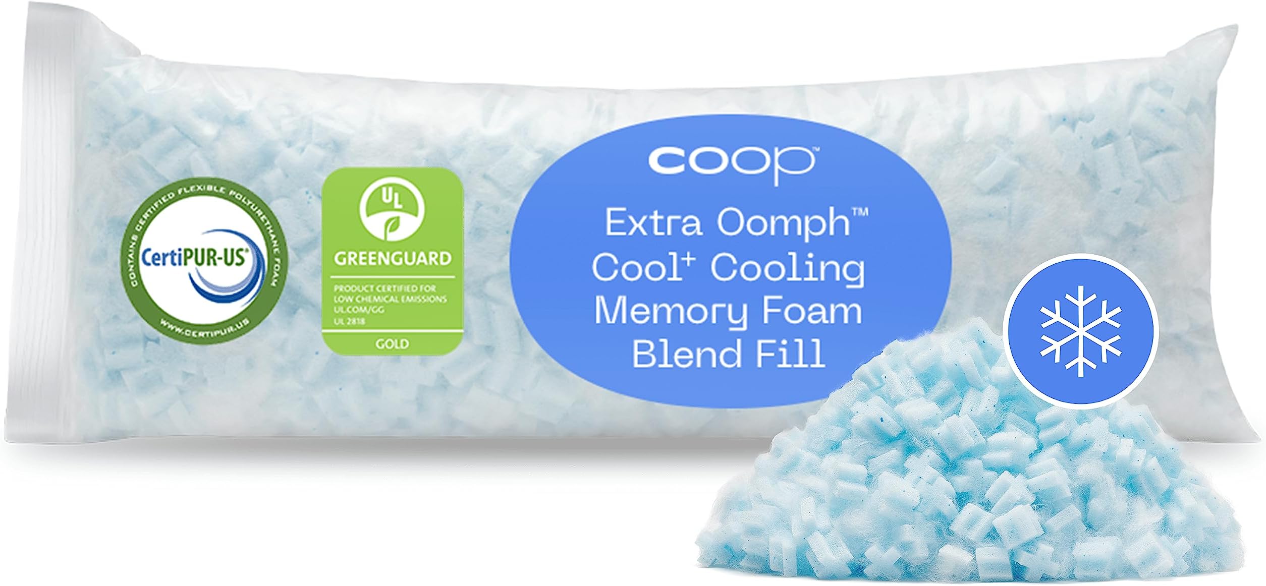 Coop The Eden Cool+ Crescent Adjustable Pillow & The Original Body Adjustable Pillow