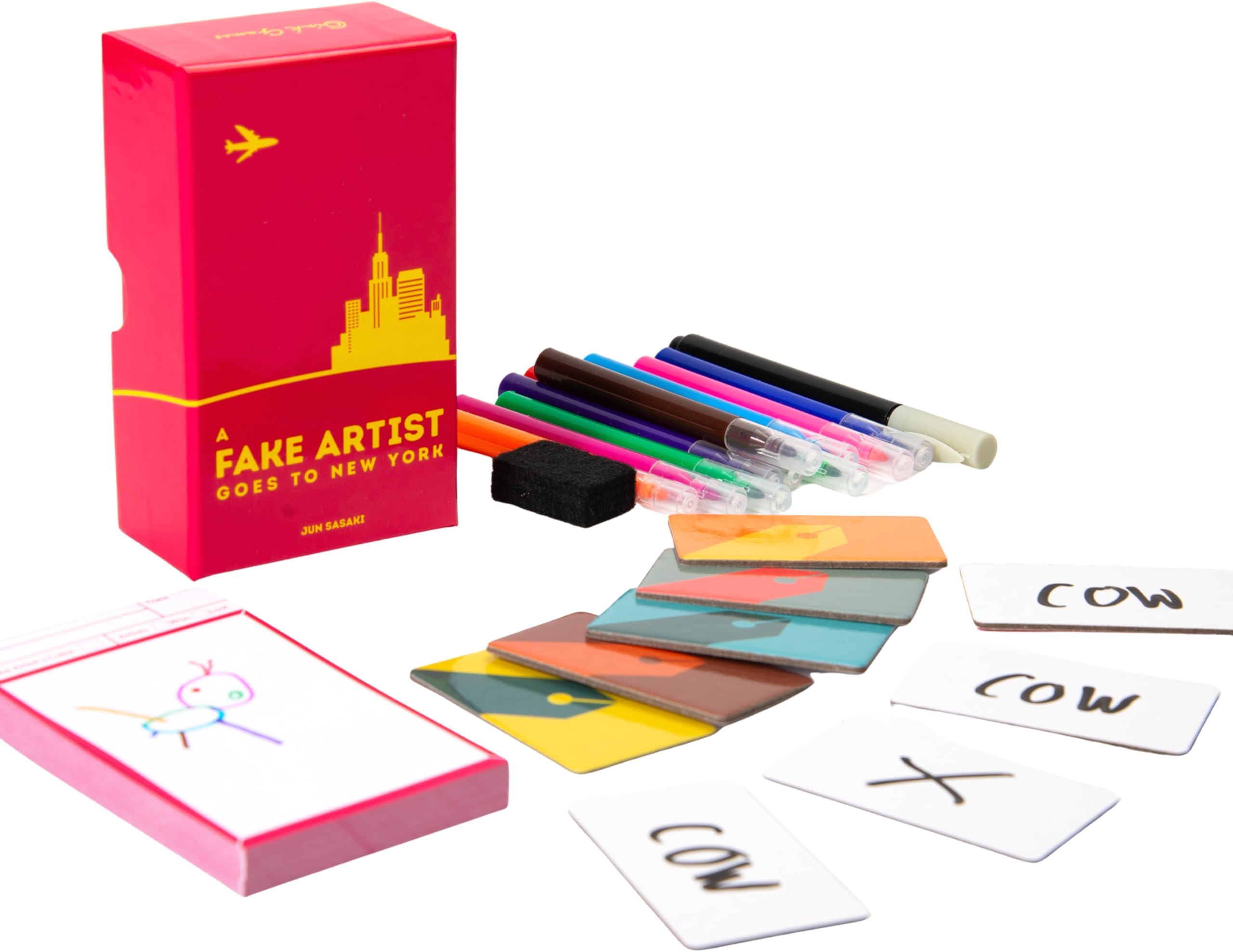 Oink Games A Fake Artist Goes to New York - Japanese Social Deduction Party Game for Families & Adults, Creative Bluffing, Hidden Roles, Group Gameplay | 5-10 Players | Fun Drawing Game | Ages 8+