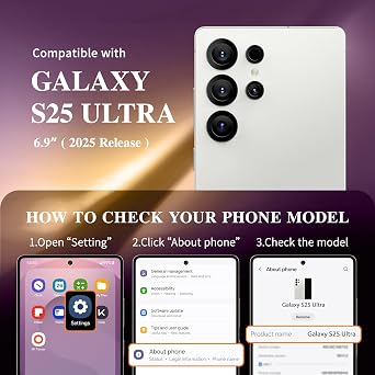 GVIEWIN Magnetic for Samsung Galaxy S25 Ultra Case, [Compatible with Magsafe][Camera Cover Kickstand&360 Spin Ring Holder] Marble Hard PC Rugged Protective Phone Case for S25 Ultra 6.9(Quicksand)