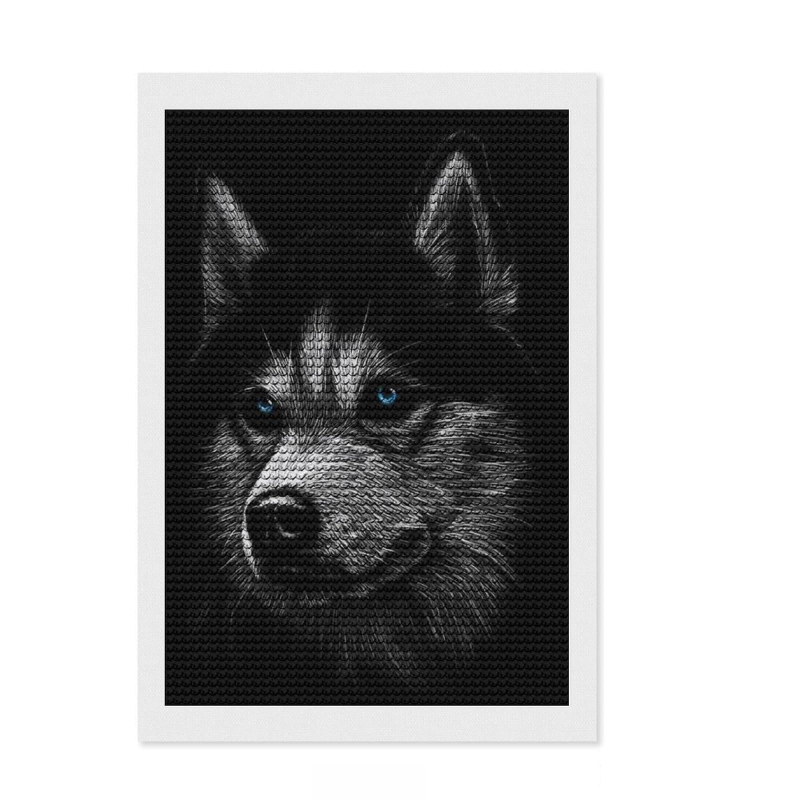 Junmoney Cute Fox Round Drill Diamond Painting 8"x12", for Women, Office Decor, Good for Quiet Evenings, Festive Craft Gift