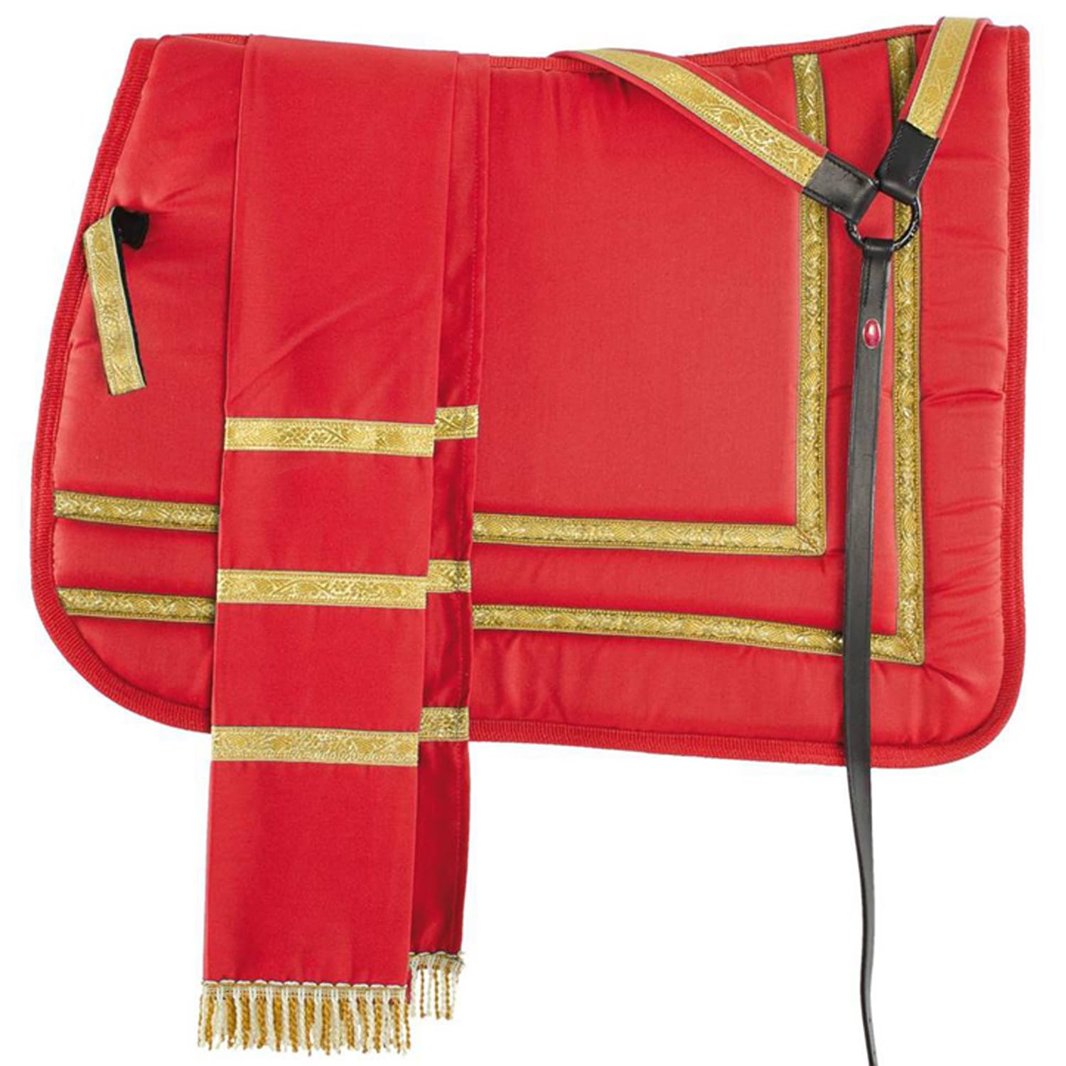 Horses Completo Spagnolo Sottosella/Manta/Petto, Set per l'Equitazione, Cavalca con Stile e Comfort Tosoni Selleria