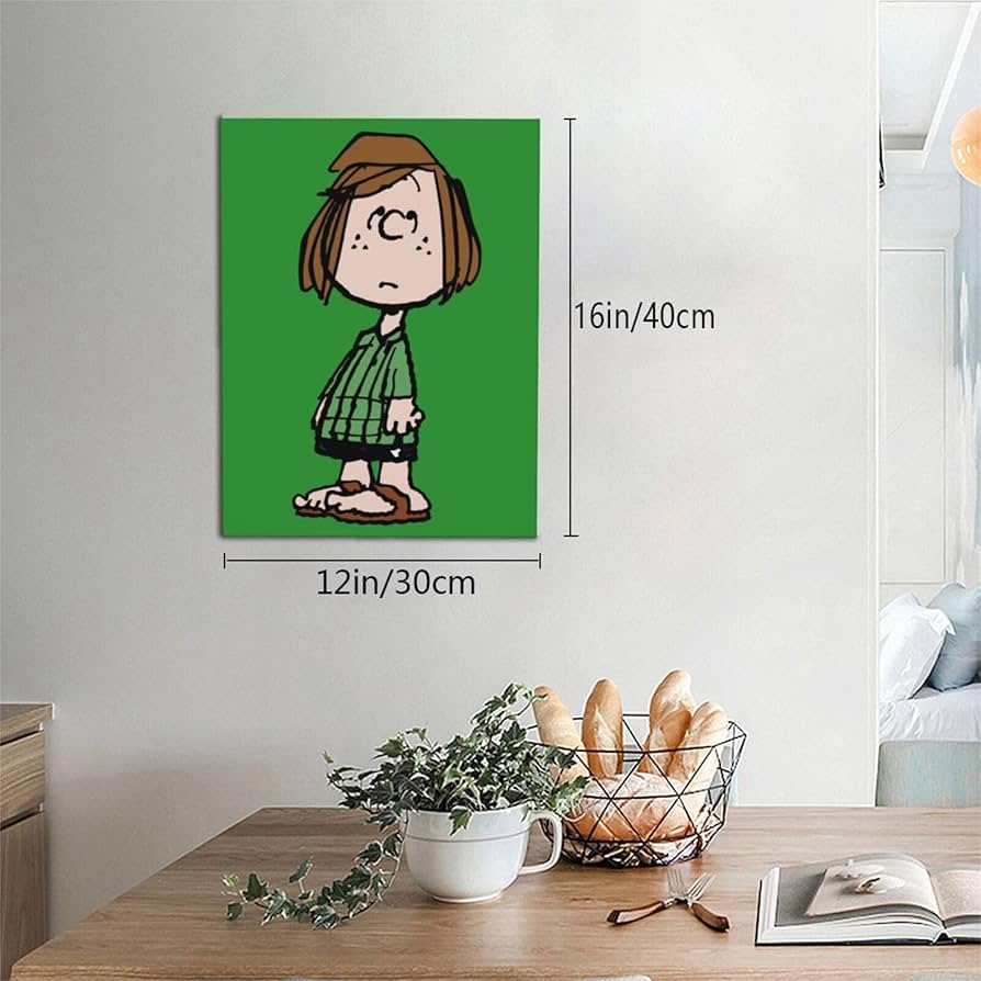 【新品】Open Road スヌーピー ペパーミントパティ 木製フレーム 壁掛け 新品】Open Road スヌーピー ペパーミントパティ 木製フレーム