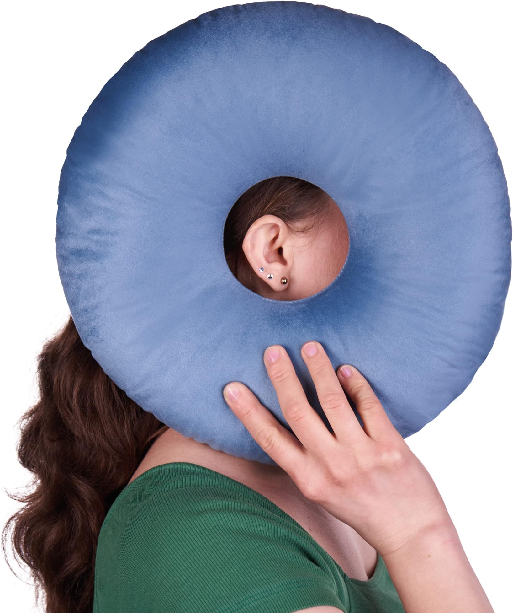 Silky Ear Piercing Pillows with Holes for Ear Pain Side