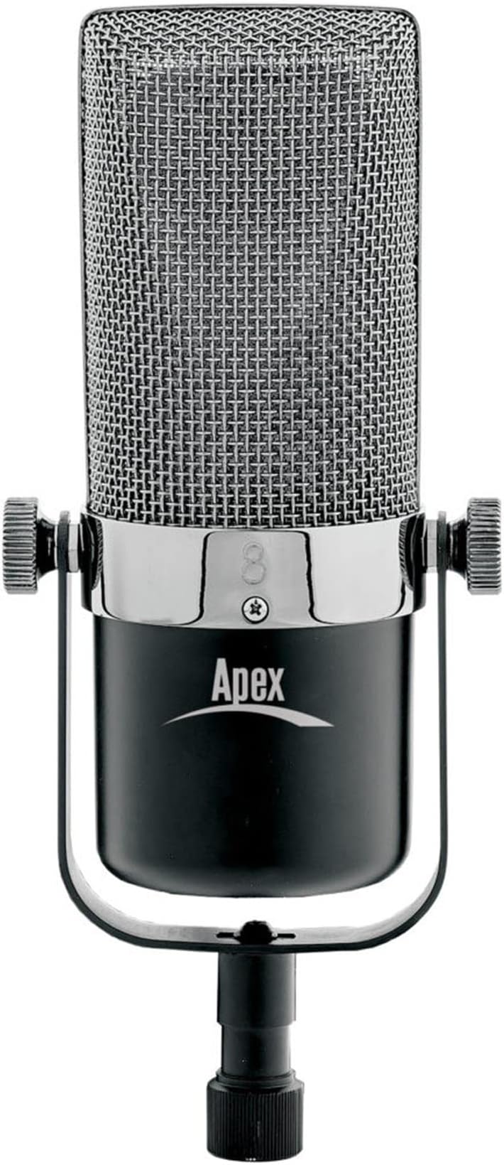 ApexApex210B Large Element Ribbon Recording Figure-8 Microphone with Padded Deluxe Carry Bag and Aluminum Case
