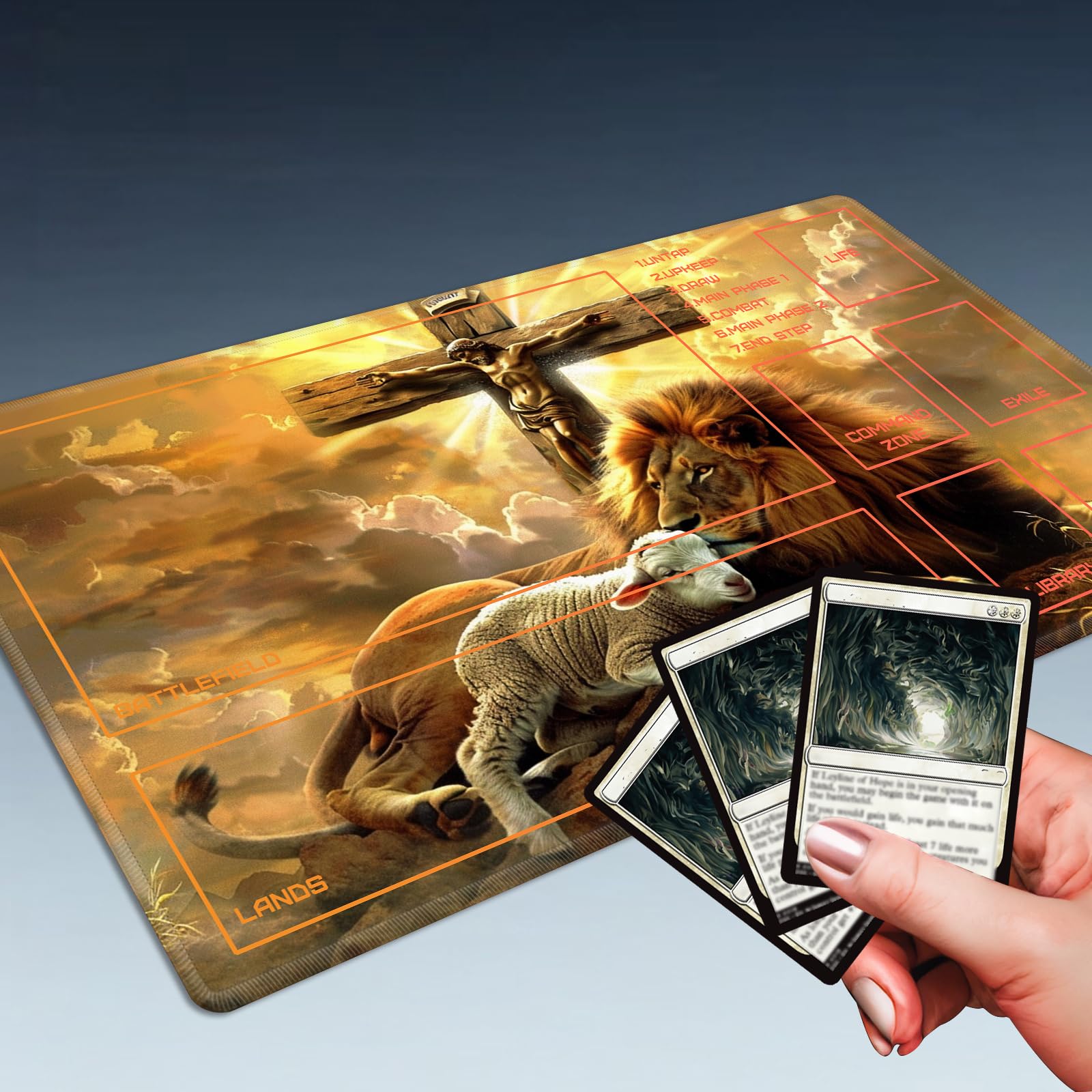 Amazon.com: for MTG Playmat Size 23.6x13.8in with Storage Bags