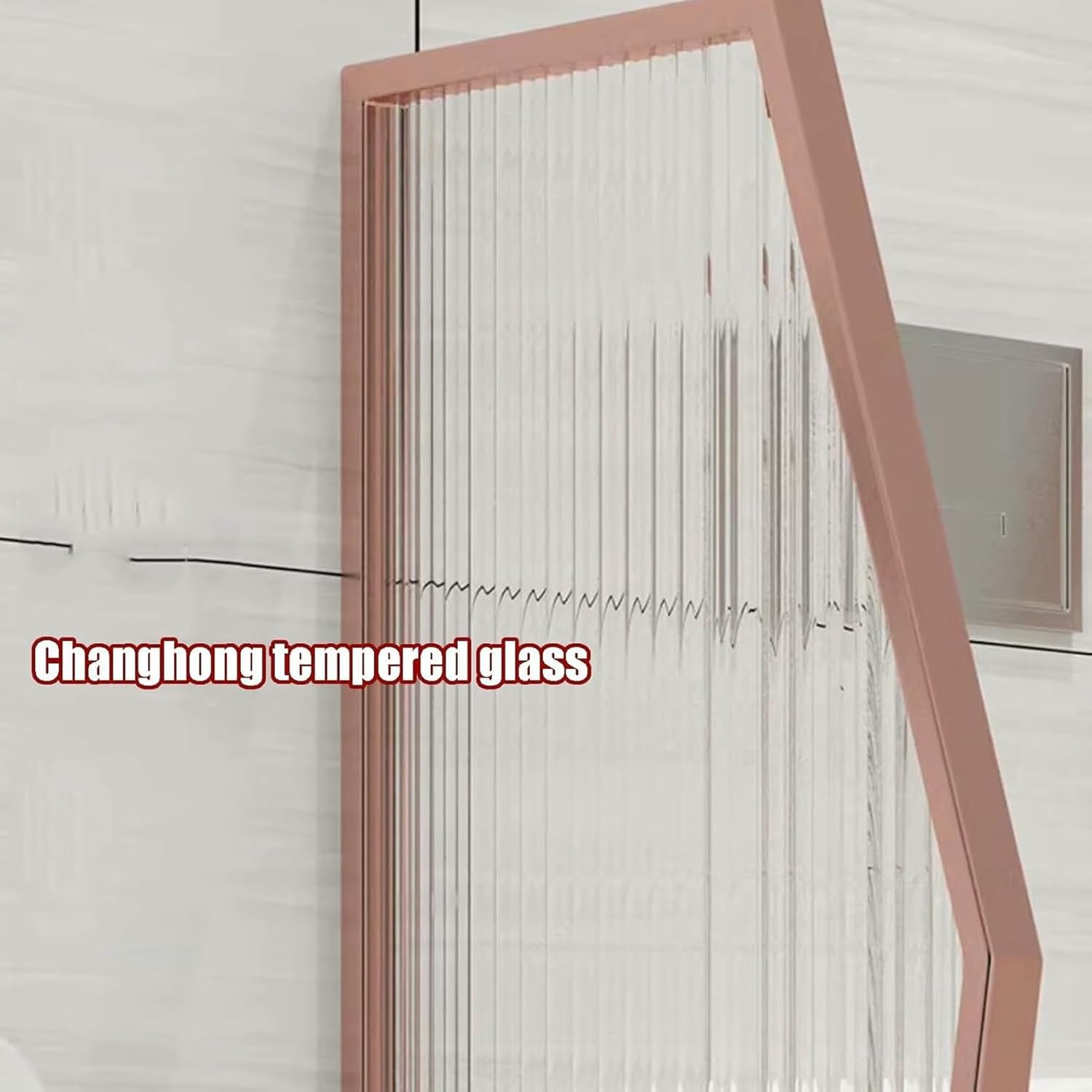 Urinal partition, Wall Mounted Urinal Baffle, Men Urinal Divider, Business Public Restroom Toilet Partition, for Schools/Shopping Malls/Public Places(Rose Gold,5pcs)