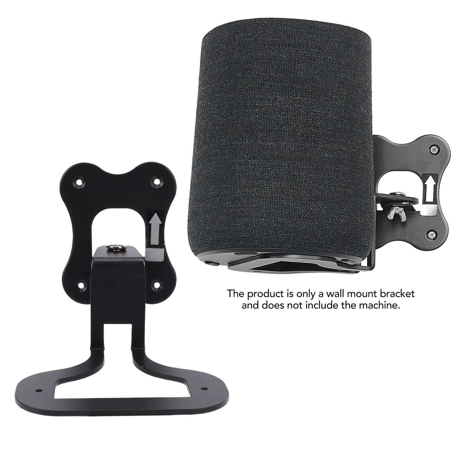 Supporti da Parete per Altoparlanti, Staffa Stabile e Girevole Salvaspazio con Tutte le Viti Necessarie per l'altoparlante Enchant (BLACK)