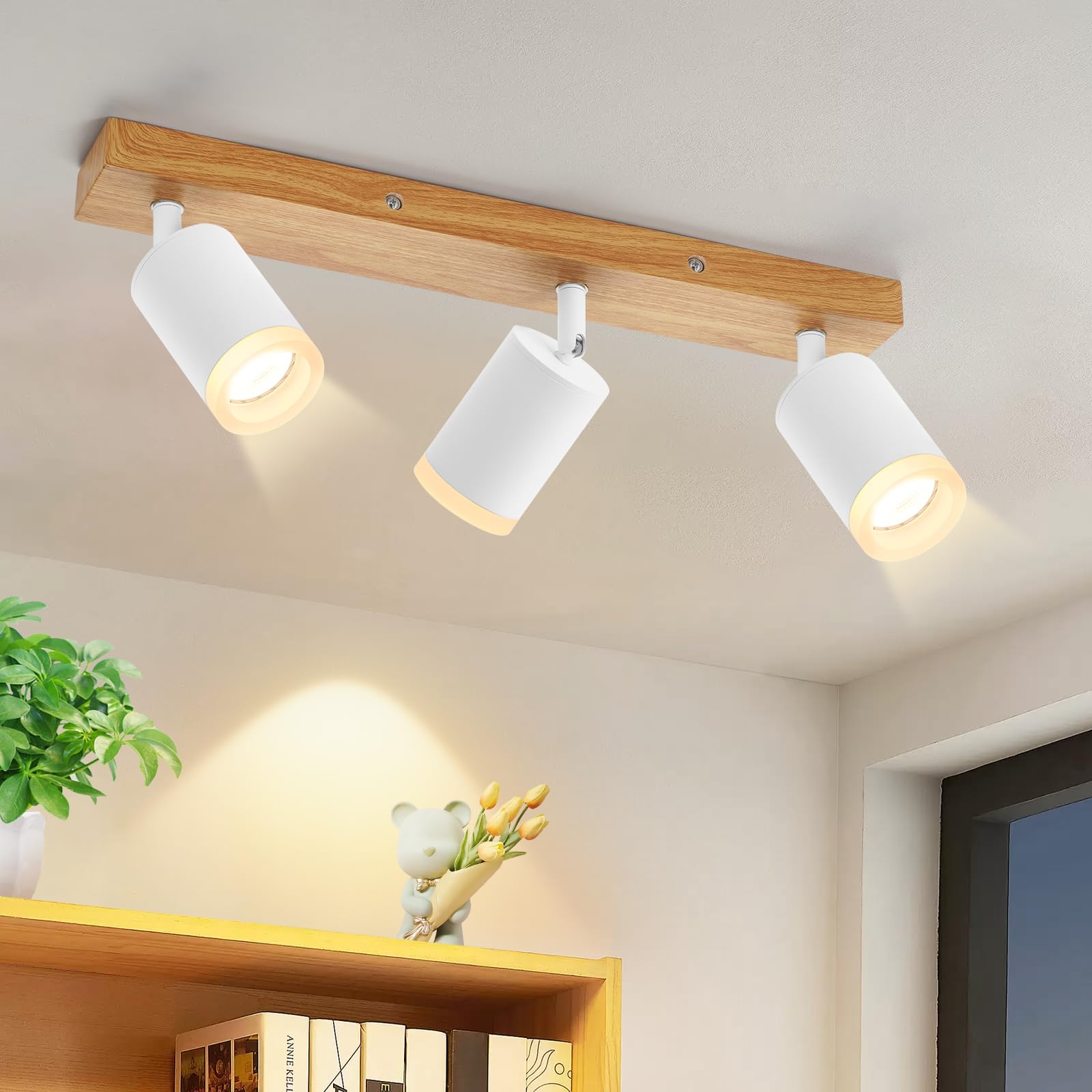 ZMH Lampe plafonnier LED projecteur plafonnier à 3 branches - Lampe