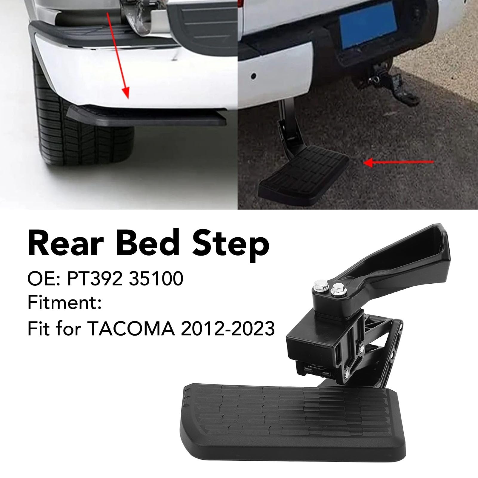 Escalón de Cama Trasero Retráctil para 2012-2023, PT392 35100
