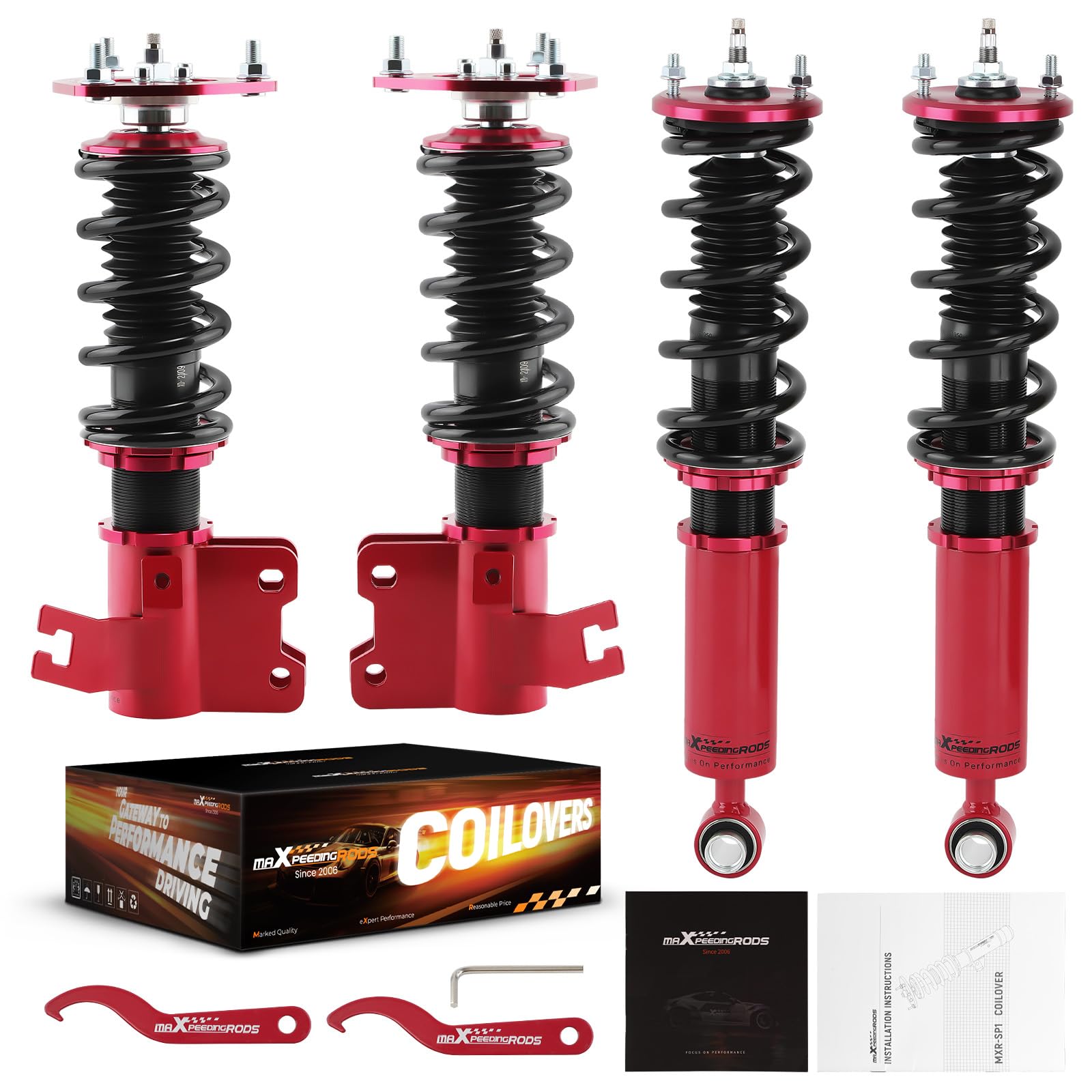 Amazon.com: maXpeedingrods Coilovers for Nissan S13 1989-1994, 24