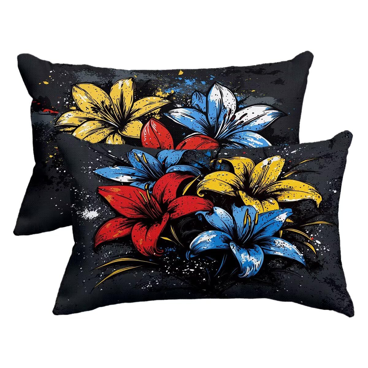 Housse de coussin canape noir 60x80 en lin pour sublimer votre salon de jardin cet ete