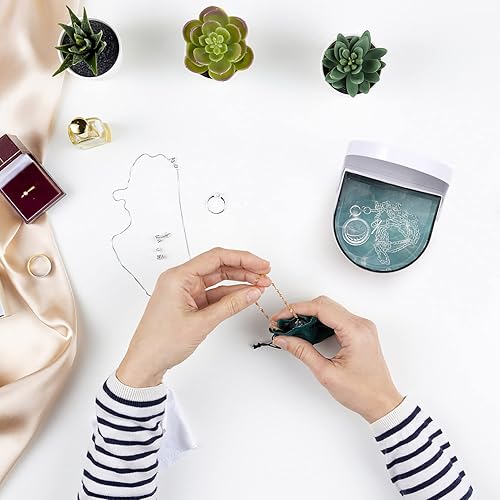 Miniatura 9 de EXCEART Limpiador de joyas Limpiador Jewlrey Limpiador Jewlry Limpiador de retenedores Limpiador de Casos Limpiadores Hogar Ojos Limpiador de