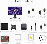 ASUS ROG Swift 27” 4K QD-OLED Gaming Monitor (PG27UCDM) - 240Hz, 0.03ms, Custom Heatsink, Neo Proximity Sensor, G-SYNC Compatible, 99% DCI-P3, True 10-bit color, DisplayPort 2.1a UHBR20, 3 yr warranty - 6