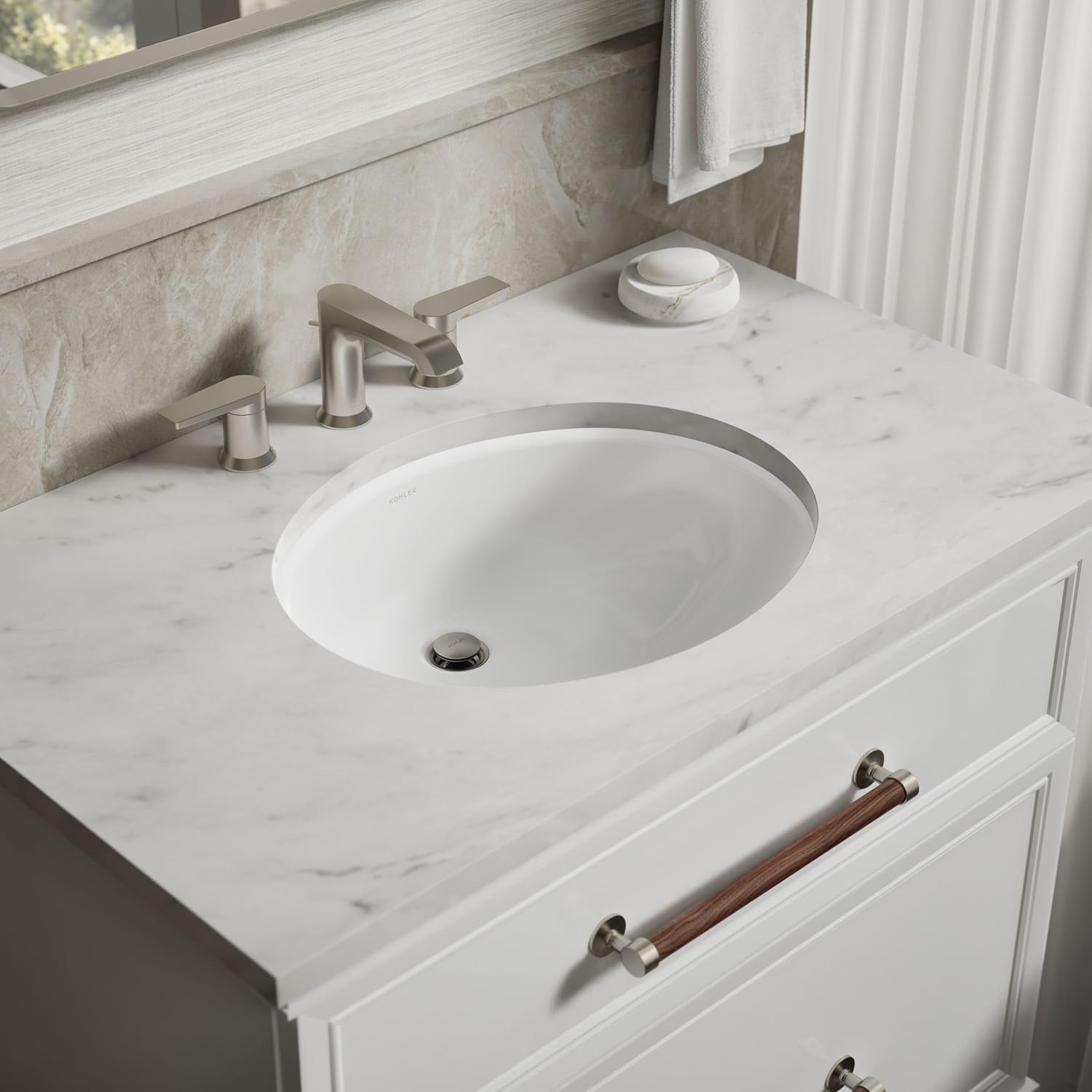 Kohler Caxton Undermount Sink Installed