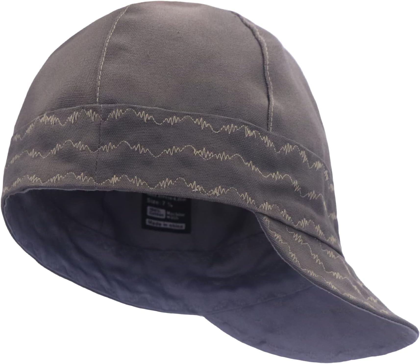 BOCOMAL Welding Cap HRC2 Flame Resistant 10OZ Durable Cotton Canvas Duck 6 Pannel Welder Caps, Green, 7.625