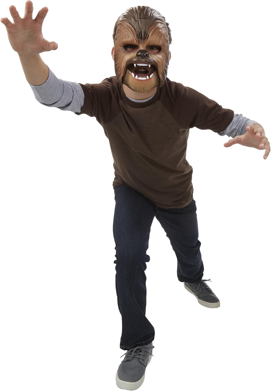 STAR WARS Movie Roaring Chewbacca Wookiee Sounds Mask, Funny GRAAAAWR Noises, Perfect for Kids Halloween Costume, Sound Effects, 5+ (Amazon Exclusive)