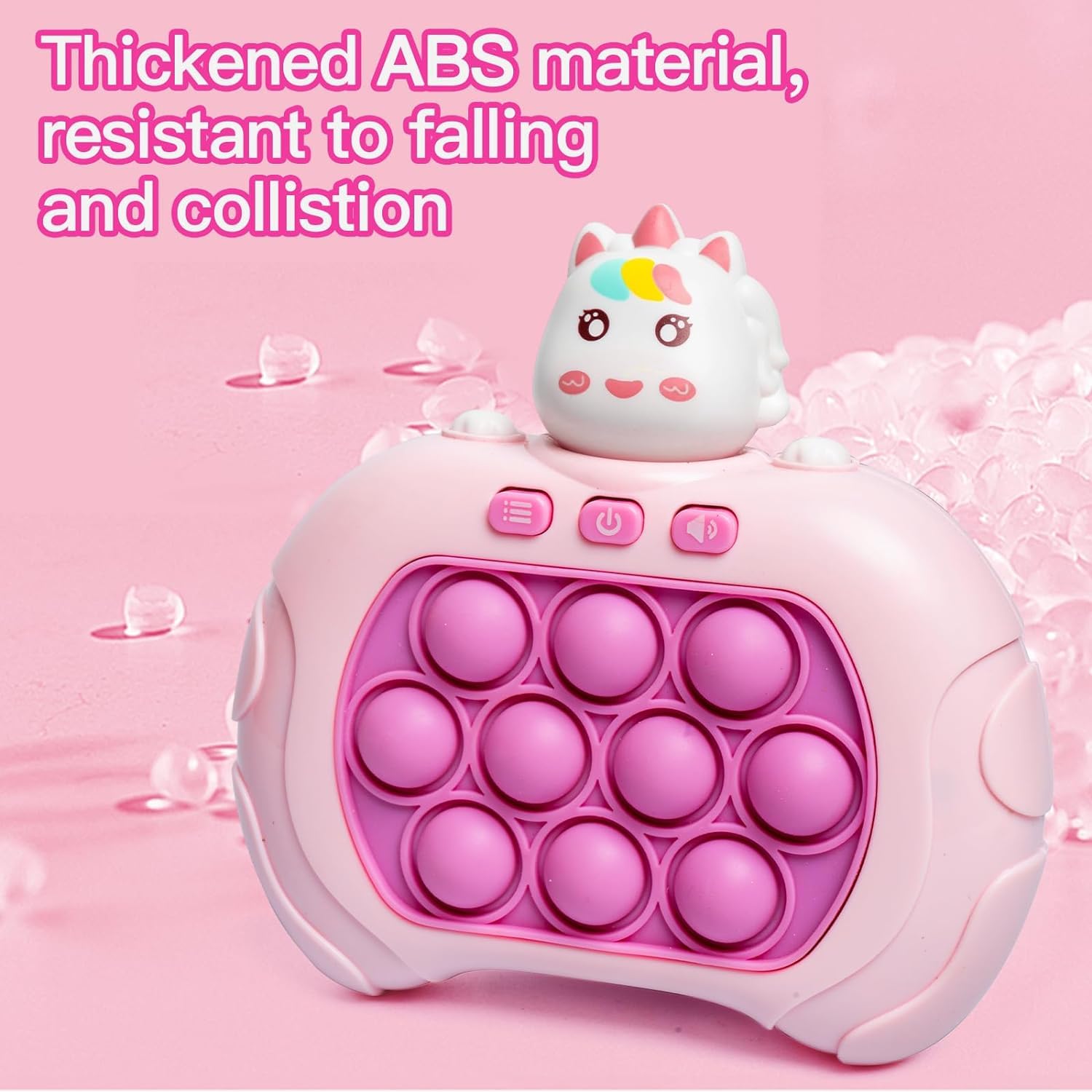 Pop It Elettronico, Gioco Quick Push Bubble Game A Spinta Pop Squeeze Toys Per Bambini Pulsante Puzzle Game Giocattoli Divertenti Regalo Per Bambini E Adulti Bubble Stress(Unicorno