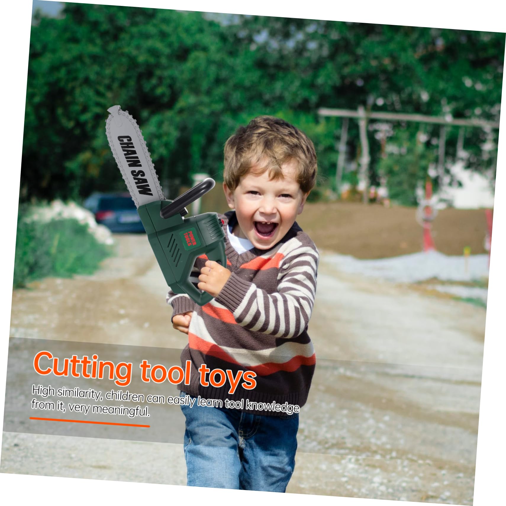 Yardwe 1Pc Simulation Electric Cutter Tool Educational Playhouse Promotes Social Skills Role Play Fun Design for Early Development and Birthday Celebrations