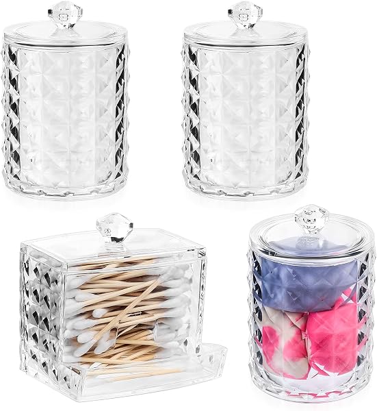 SZSIQI set 4 porta dischetti con coperchio