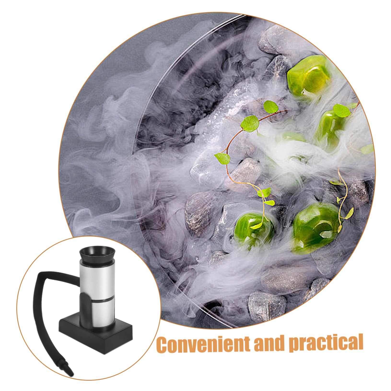 1 Set Affumicatore Portatile per Generatore Compatto per Carne e Cocktail Strumento per Bbq