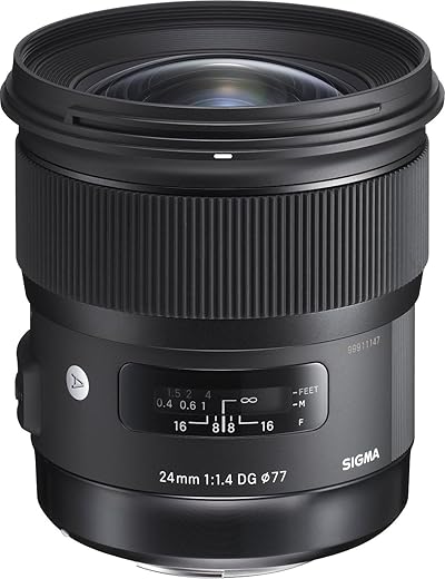 Sigma 24 mm f/1.4 DG Art Lens for Canon Mount