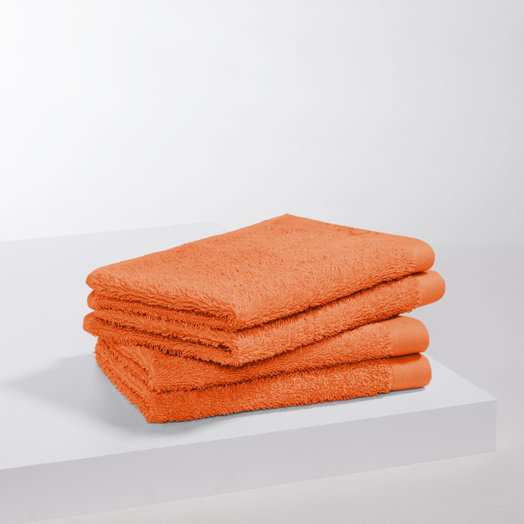 s.Oliver 4 TLG Gästehandtuch Set - 100% Baumwolle, 600 g/m², weich & angenehm, 4X Gästehandtücher pink