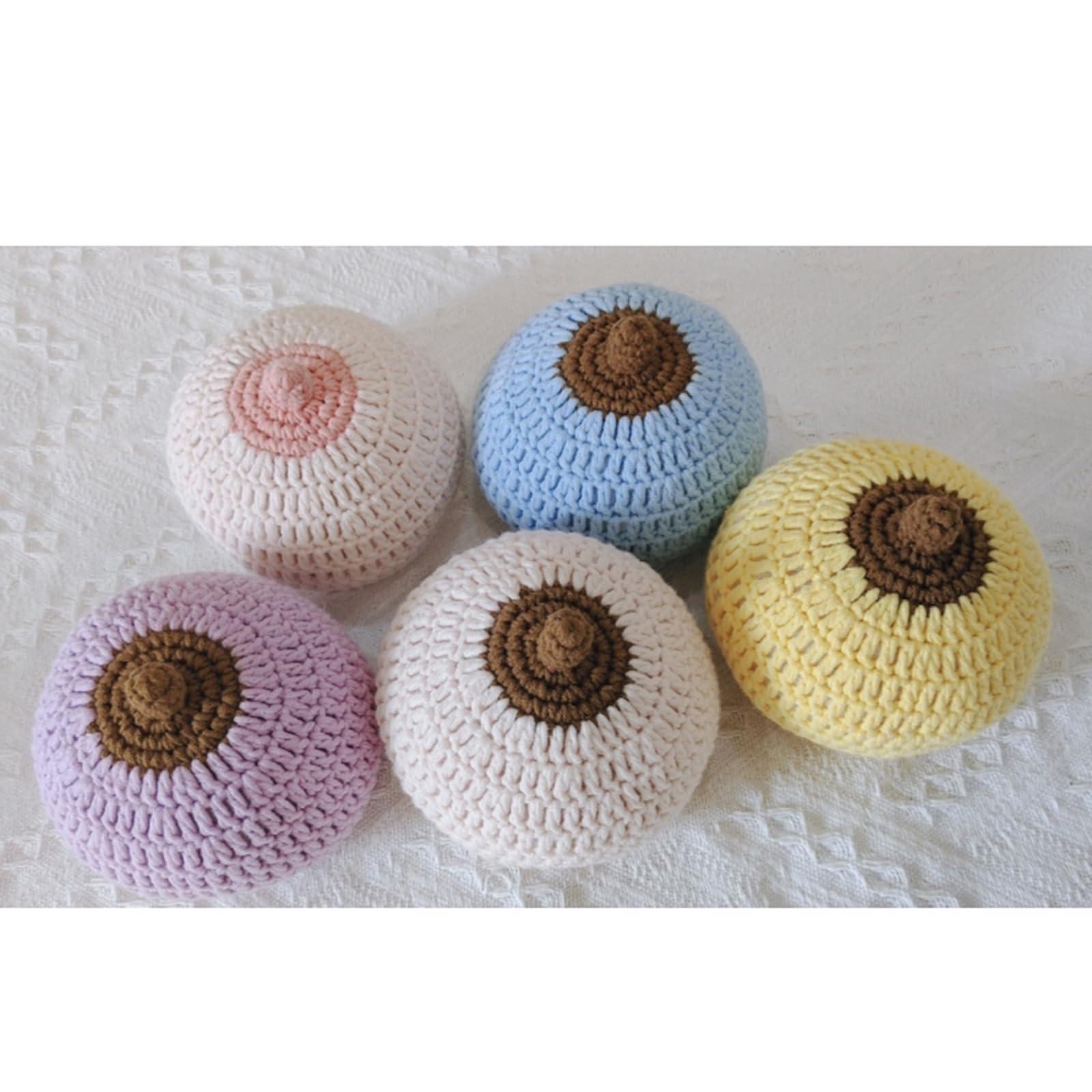 Modèle de Sein tricoté de Simulation - Modèle d'allaitement Biologique au Crochet - Modèle de Sein de Simulation Artificielle pour consultante en Lactation