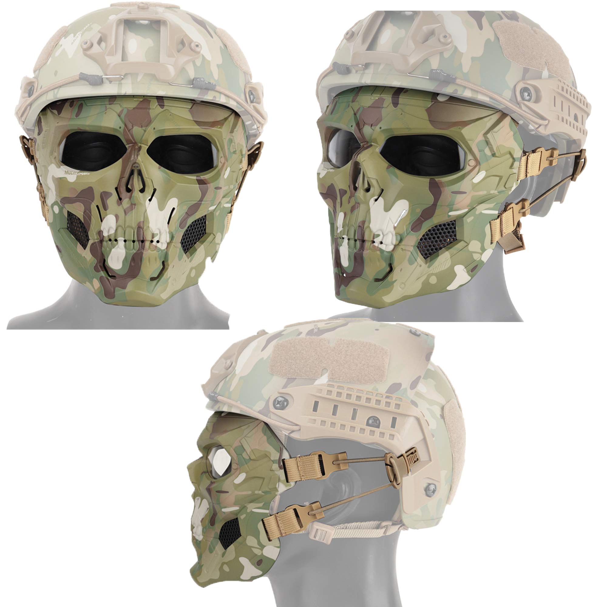 Taktisch Airsoft Paintball Cs Kriegsspiel Schützend Masken Halloween