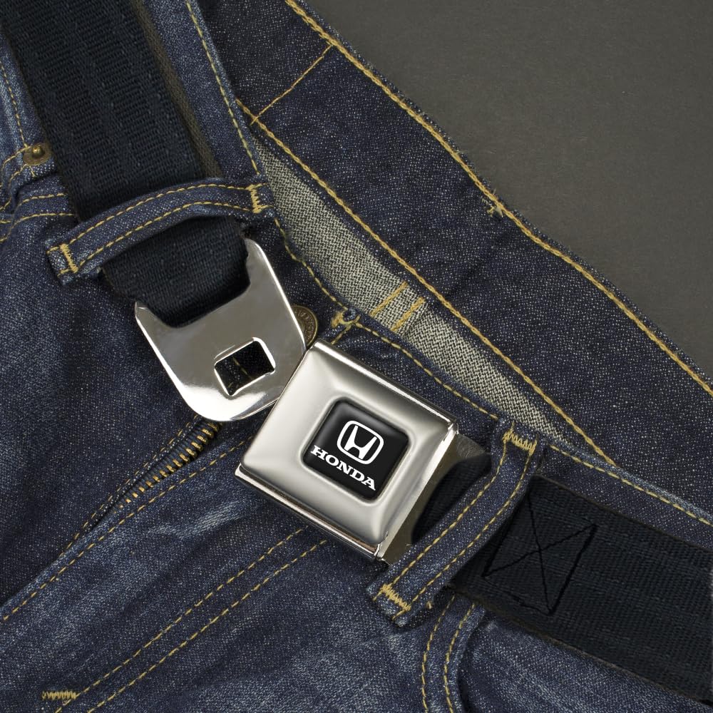 Buckle-Down Cinturón de seguridad - Negro - 2.5 cm de ancho - 51.8 cm - 91.4 cm de largo