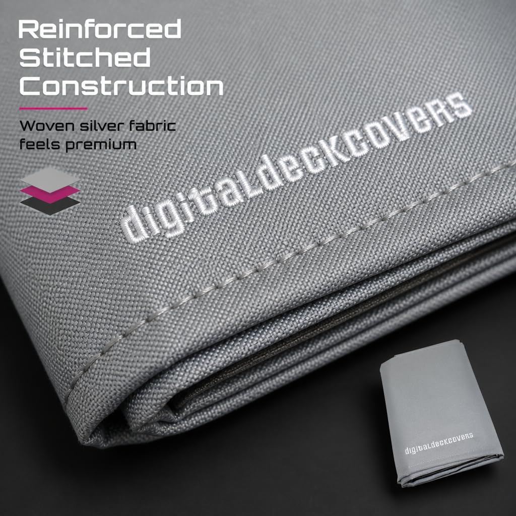 DigitalDeckCovers Premium Dust Cover Compatible with Epson SureColor P900 / P906 – Antistatic, Water-Resistant, Heavy-Duty Fabric Protector – Silver