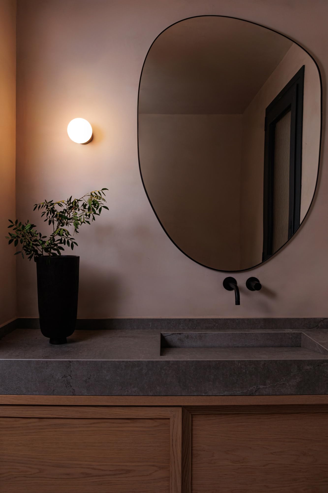 Faro PING - Aplique de baño (3000 K, IP44), color blanco mate