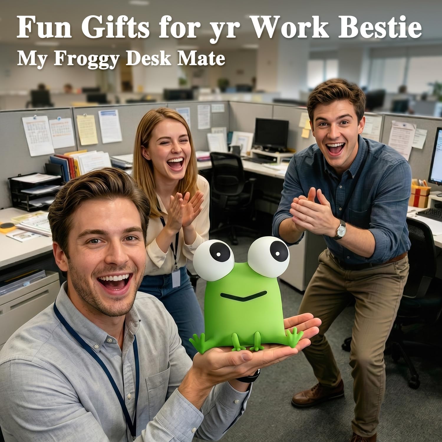 Big-Eyed Frog Lamp Funny Gifts, 3 Dimming+Silicone Random Stuff, Touch+Timer+Rechargeable Night Light, Unique Cool Lamp Weird Stuff Cool Things, Cute Gag Gifts Frog Gifts for Kids, Teens, Adults