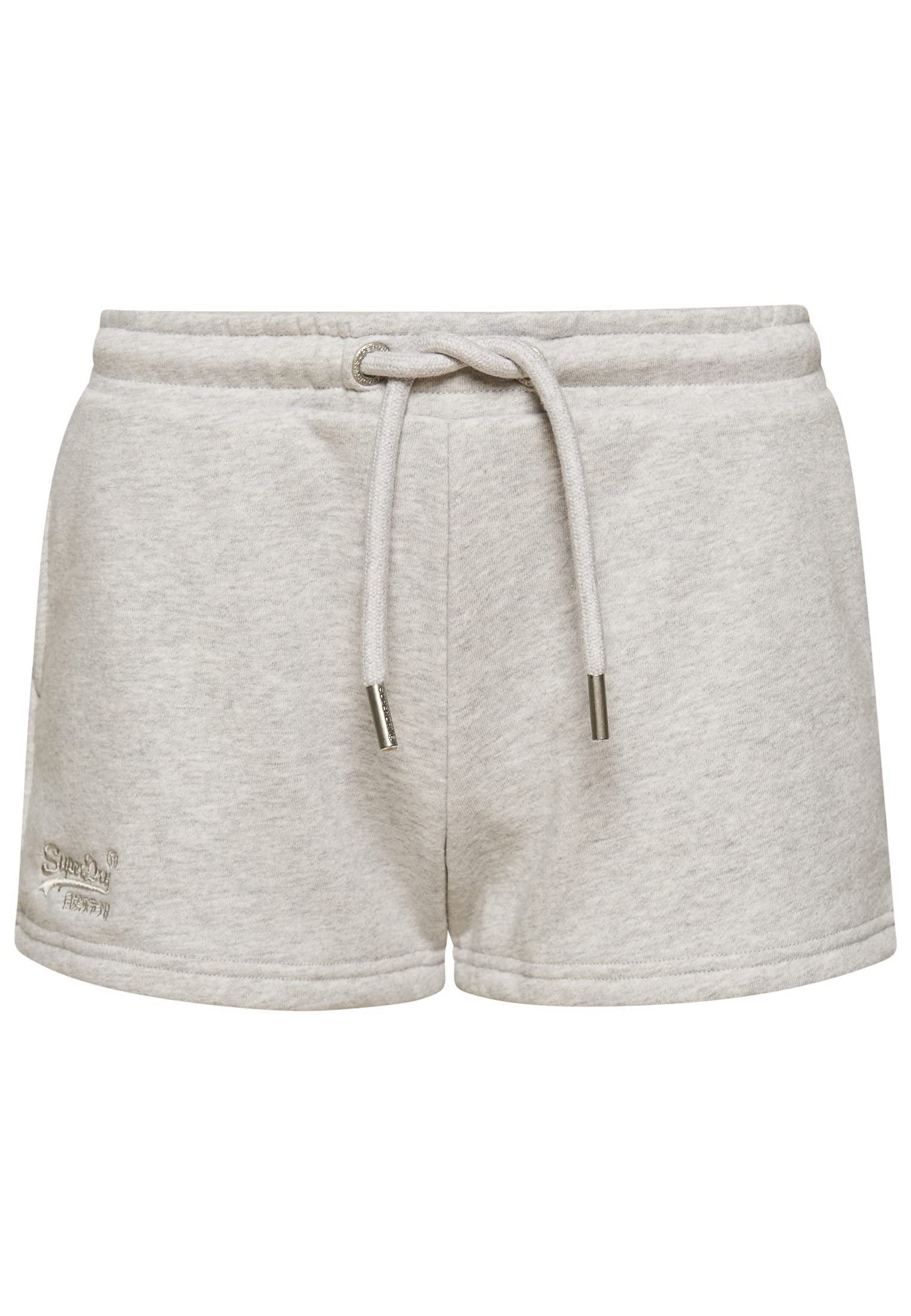 Superdry Women's Vintage Logo EMB Jersey Short, Glacier Grey Marl, L