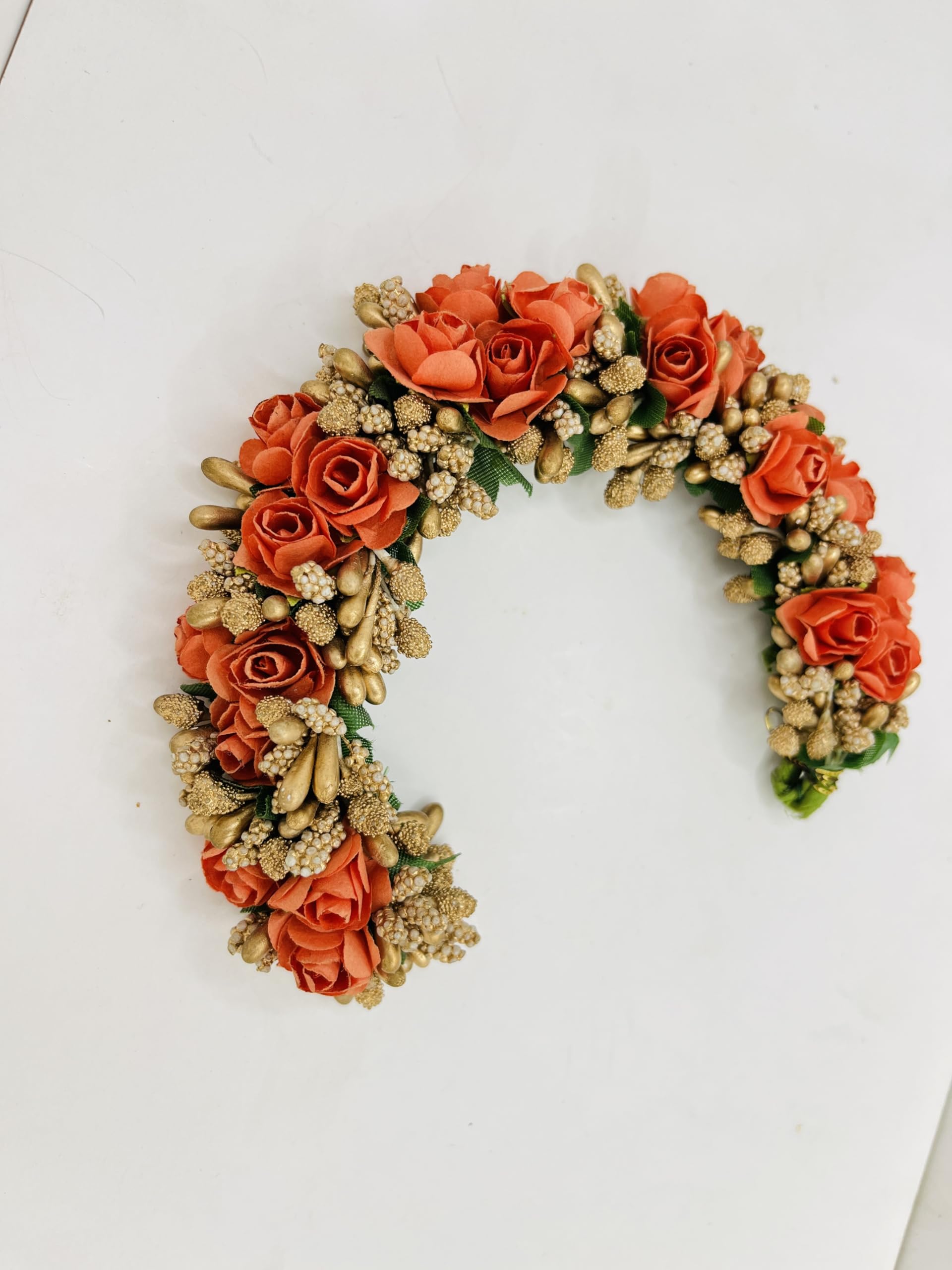 HAIR ACCESSORIES FOR WOMEN AND GIRLS(GOLD POLLEN/ORANGE PAPER FLOWER) (B0CYJGV252) Amazon Price History, Amazon Price Tracker