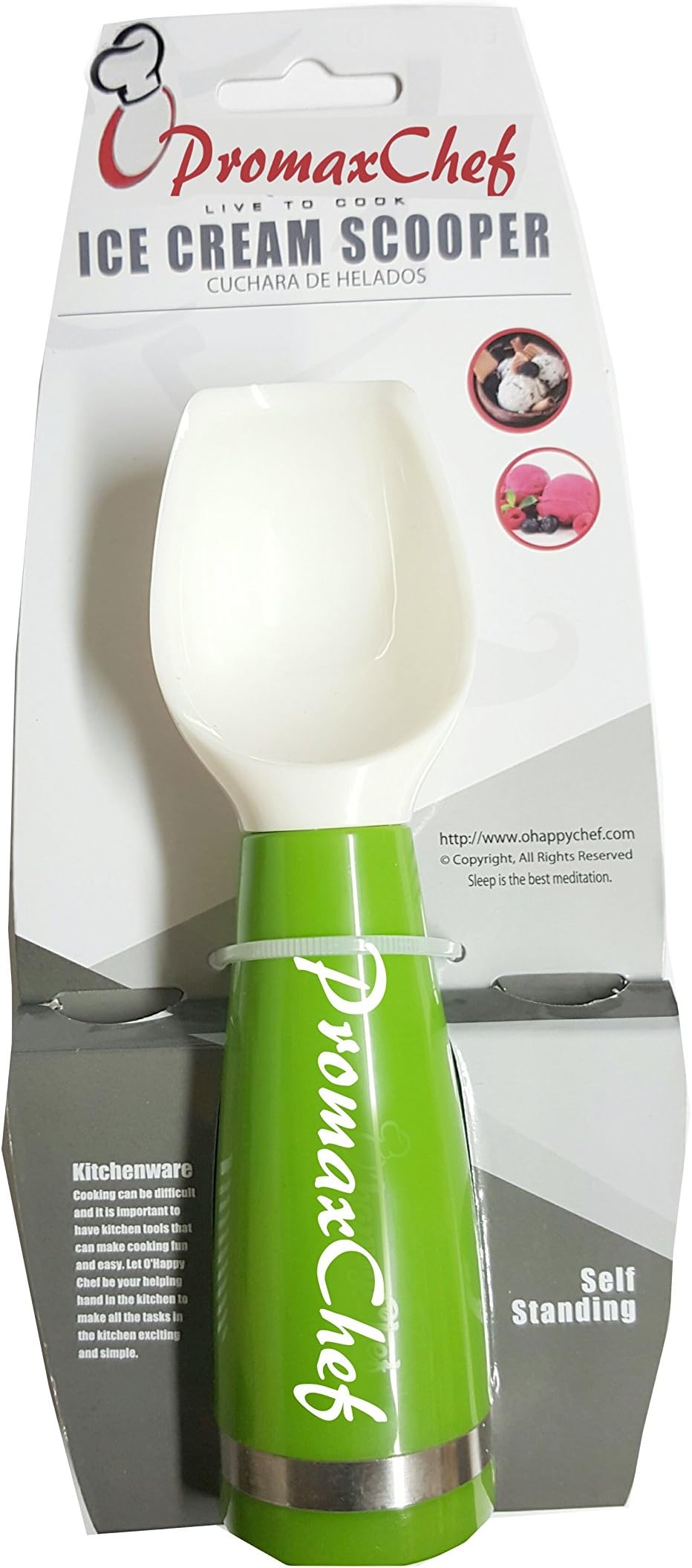 Promax Ice Cream Scooper - Live To Cook - Self-Standing Kitchenware (ICE CREAM SCOOPER)