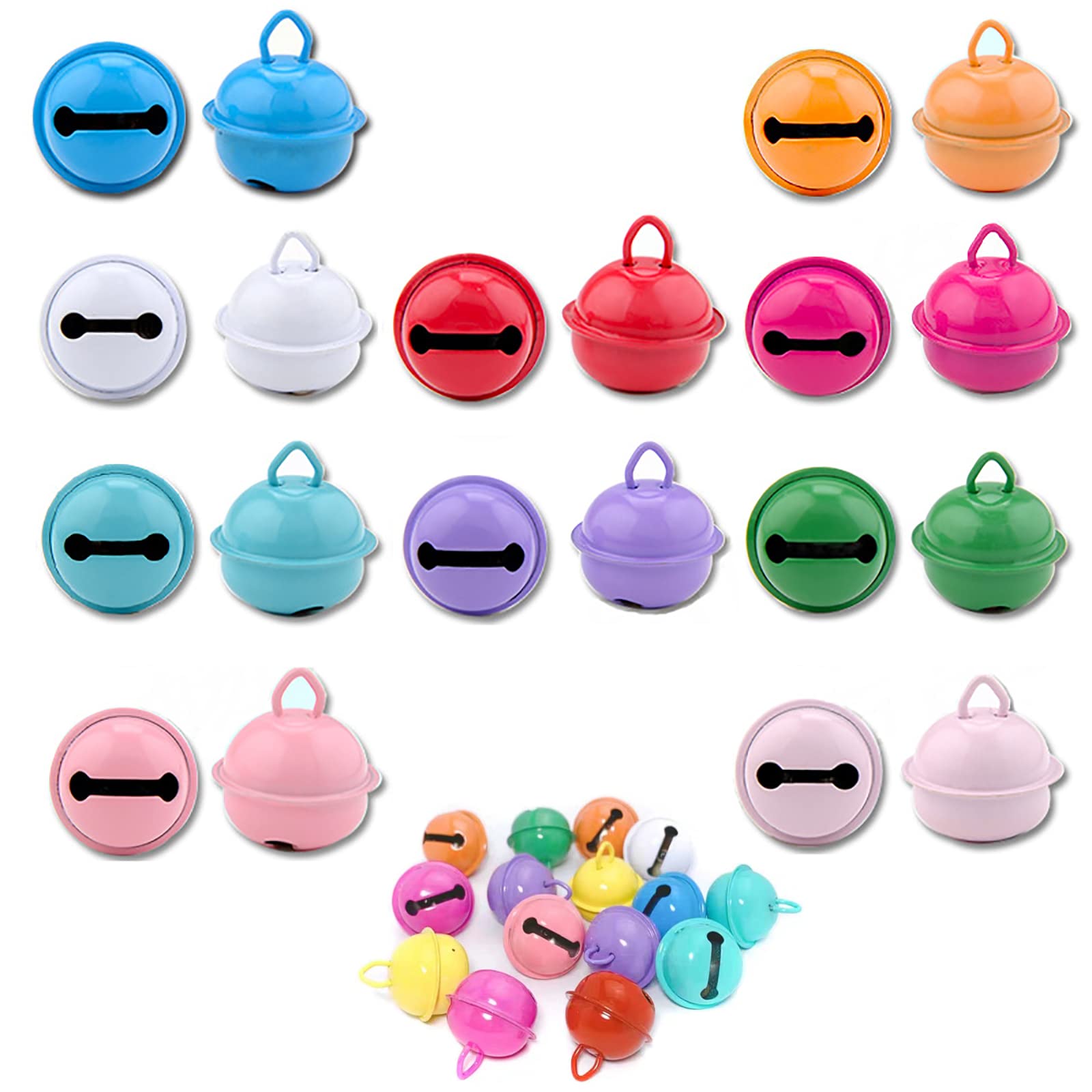 Homiki 50 stuks, versieringen, kleine belletjes, klemmen van Homiki 50 stuks, versieringen, kleine belletjes, klemmen van