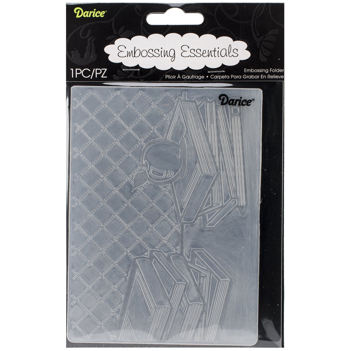 Darice Embossing Folder Cartella per Goffratura Mascherina Pois, 10.8x14.6x0.3 cm