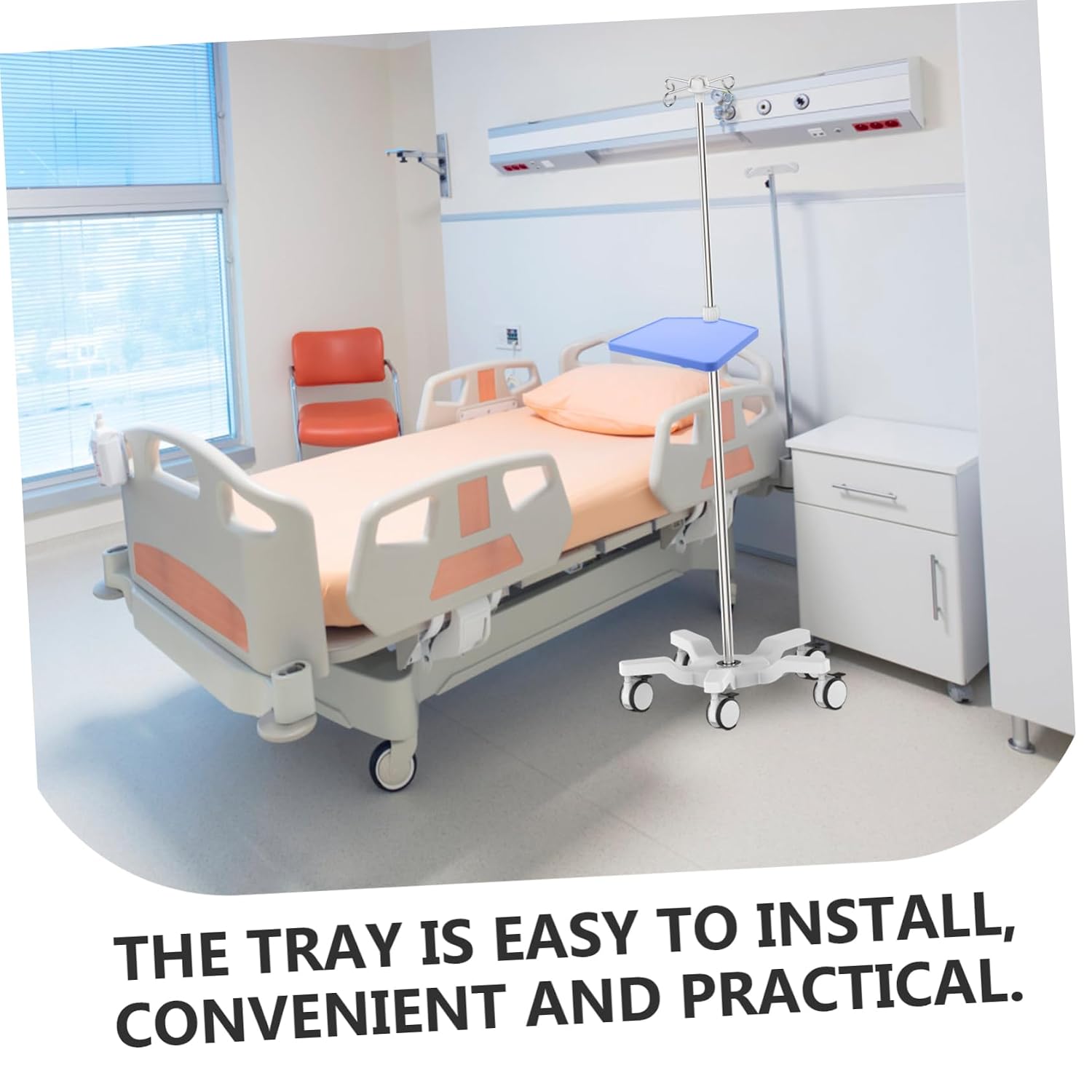Plastic Iv Stand Tray for Drip Bags and Infusion Accessories Durable Material Lightweight and Portable Platform for Clinics and Hospitals