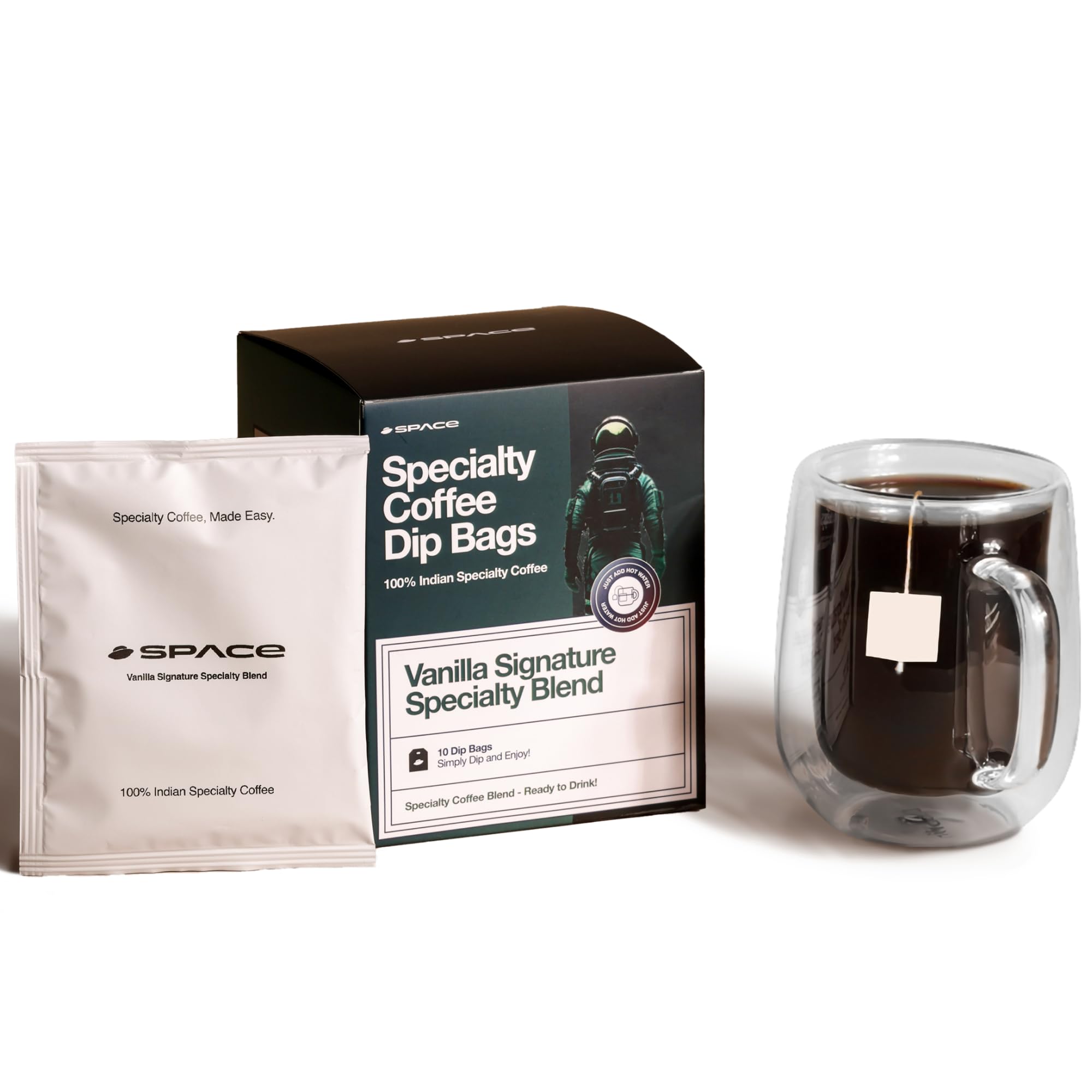 See full amazon price history chart for Space Coffee Vanilla Specialty Coffee Dip Bags | 100% Indian Specialty Coffee | Freshly Ground | Nitro Sealed | No Equipment Needed | Travel Friendly | Pack of 10 Space Coffee Vanilla Specialty Coffee Dip Bags | 100% Indian Specialty Coffee | Freshly Ground | Nitro Sealed | No Equipment Needed | Travel Friendly | Pack of 10 (B0CPLZFKN3) Amazon Price History, Amazon Price Tracker