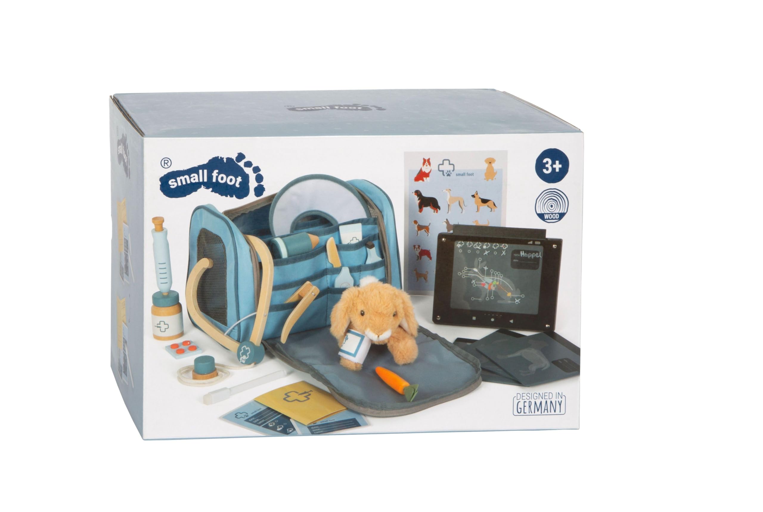 Small Foot Trousse de vétérinaire avec Lapin, avec Accessoires, Enfants à partir de 3 Ans, 12737