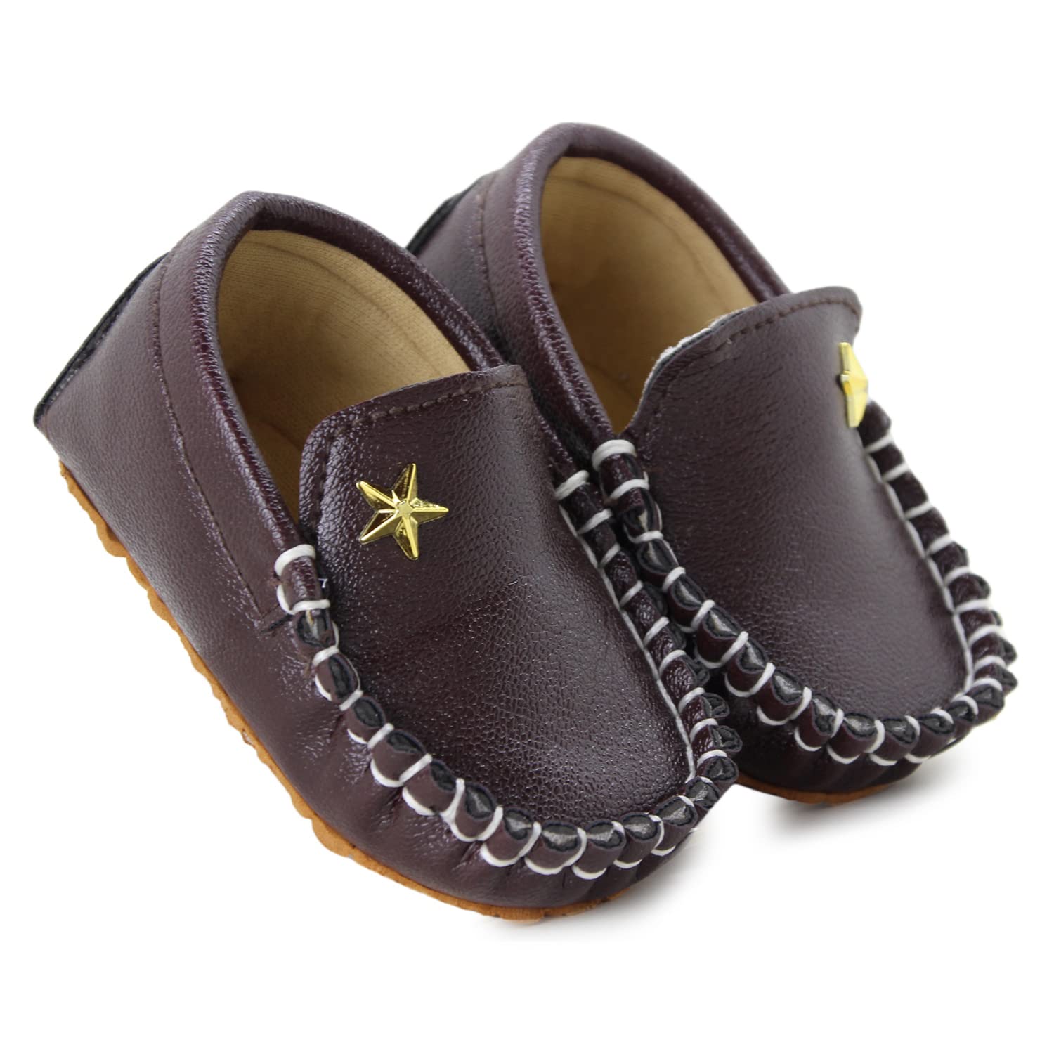 Neska Moda 18 To 24 Months Baby Boys Synthetic Leather Loafer Booties (Dark Brown)-BT2140 (B0CH83G1J3) Amazon Price History, Amazon Price Tracker