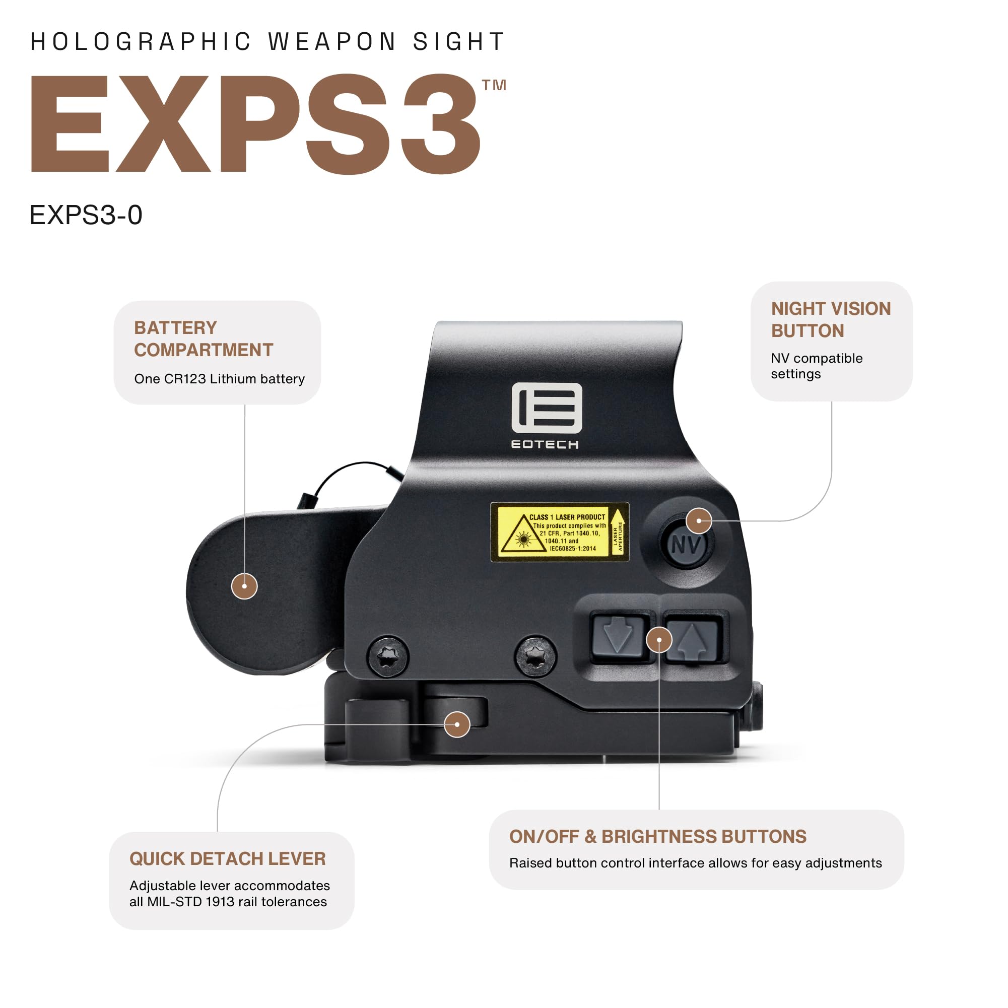 Amazon.com : EOTECH Holographic Weapon Sight EXPS3-0 black