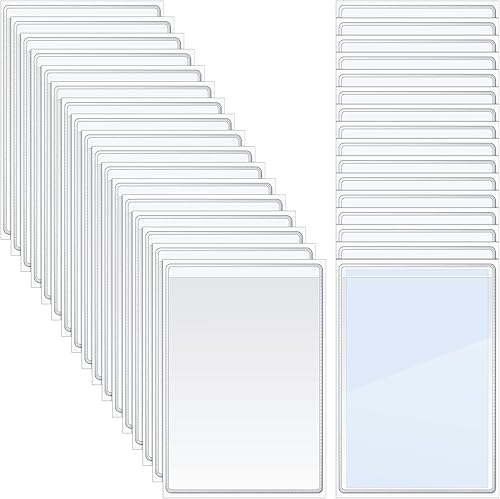 Bolsillos autoadhesivos transparentes, fundas de plástico transparente, bolsillos para etiquetado, soportes para boletos de trabajo, pedidos de