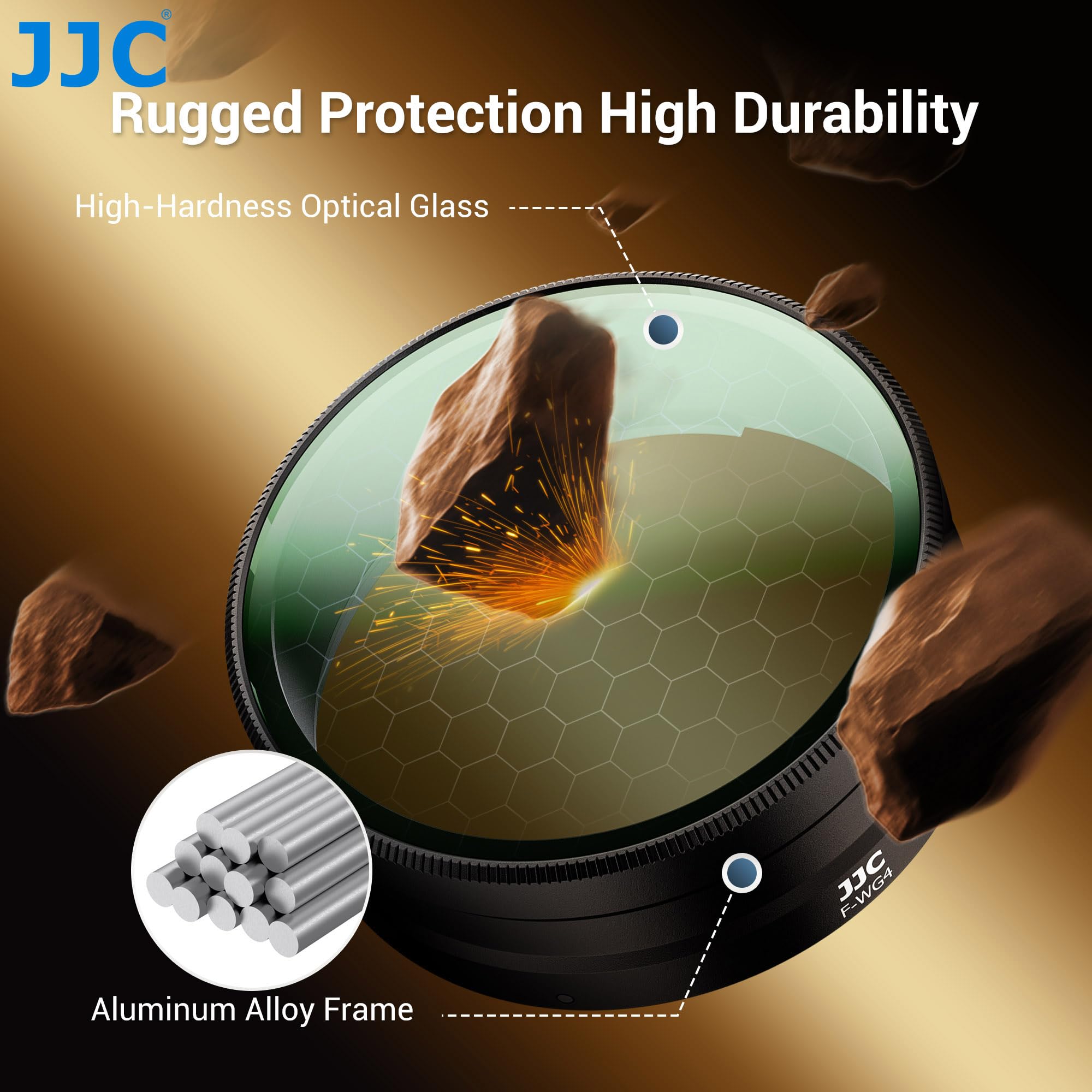 JJC Filtro UV in metallo L39 compatibile con Ricoh GR IV, GR4 HDF, GR IV monocromatico, rivestimento composito a 31 strati (AR + L39 + impermeabile), 99,5% di trasmissione luminosa, anti-polvere e